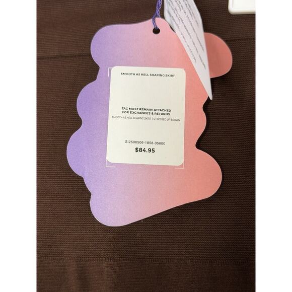 NWT Women’s Yitty Smooth As Hell Shaping Skirt Bossed Up Brown $84.95 MSRP Small - Picture 2 of 7